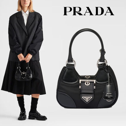 Túi Xách Prada Super Moon Bag Latest Re-nylon Màu Đen